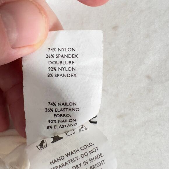 Jantzen Halter Swim Top Woman's 16 Japanese Floral Padded Bra Spandex Stretch - Picture 16 of 16